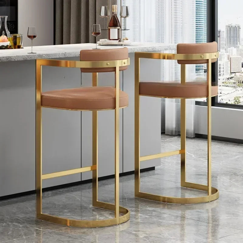 Comfortable Ergonomic Accent Bar Chair Office Counter Modern Relaxing Bar Stools Nordic Cosmetic Bancos De Bar Salon Furniture