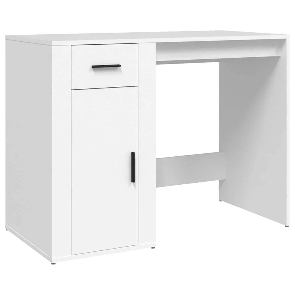 White Office Desk 100x49x75 cm Engineering Wood Nordic Study Table Pc Gamer Computer Desk Home Office Furniture