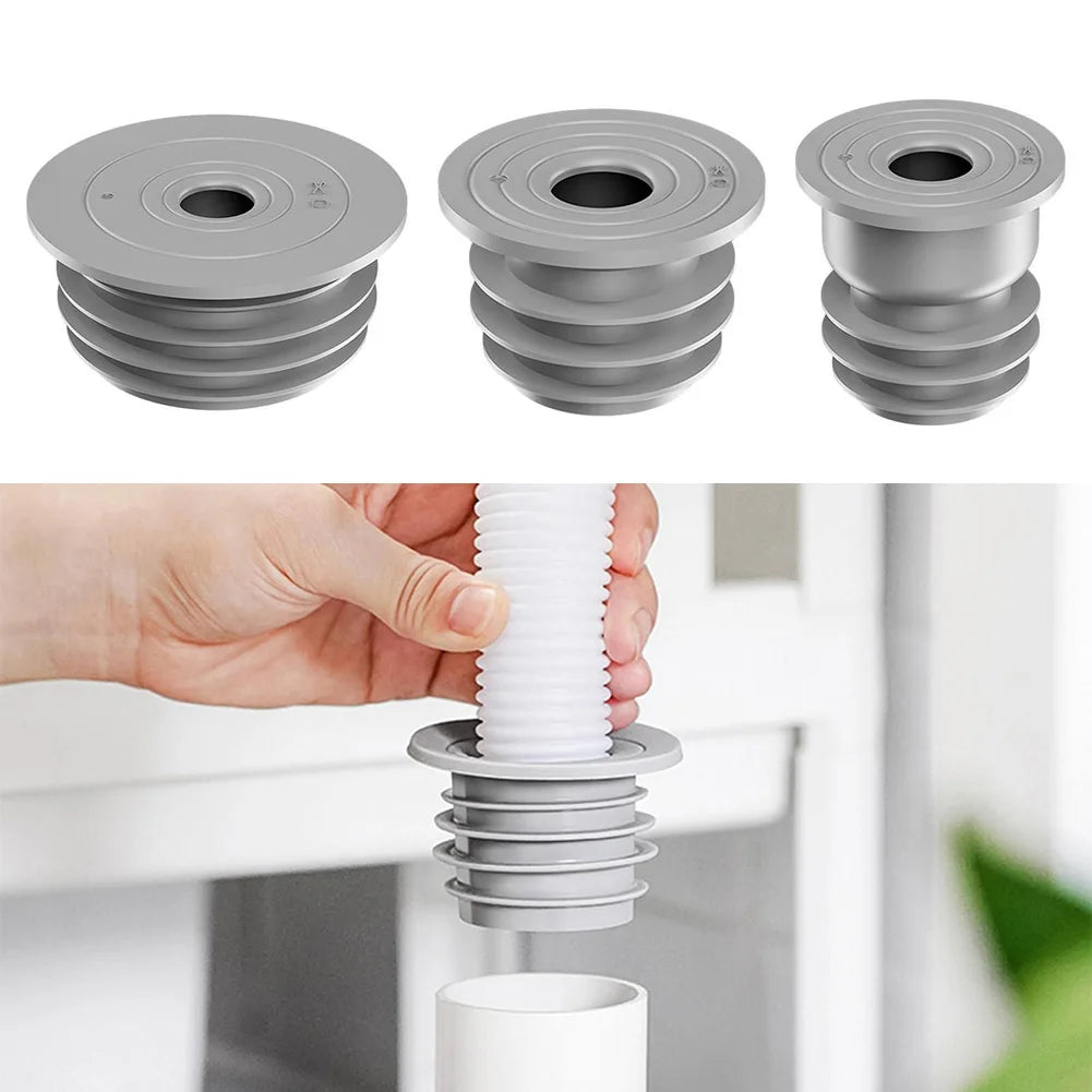 1PC Sewer Seal Ring Kitchen Pipe Deodorant Sealing Plug Floor Drain Seal Washing Machine Drain Pipe Silicone Cover For Bathroom