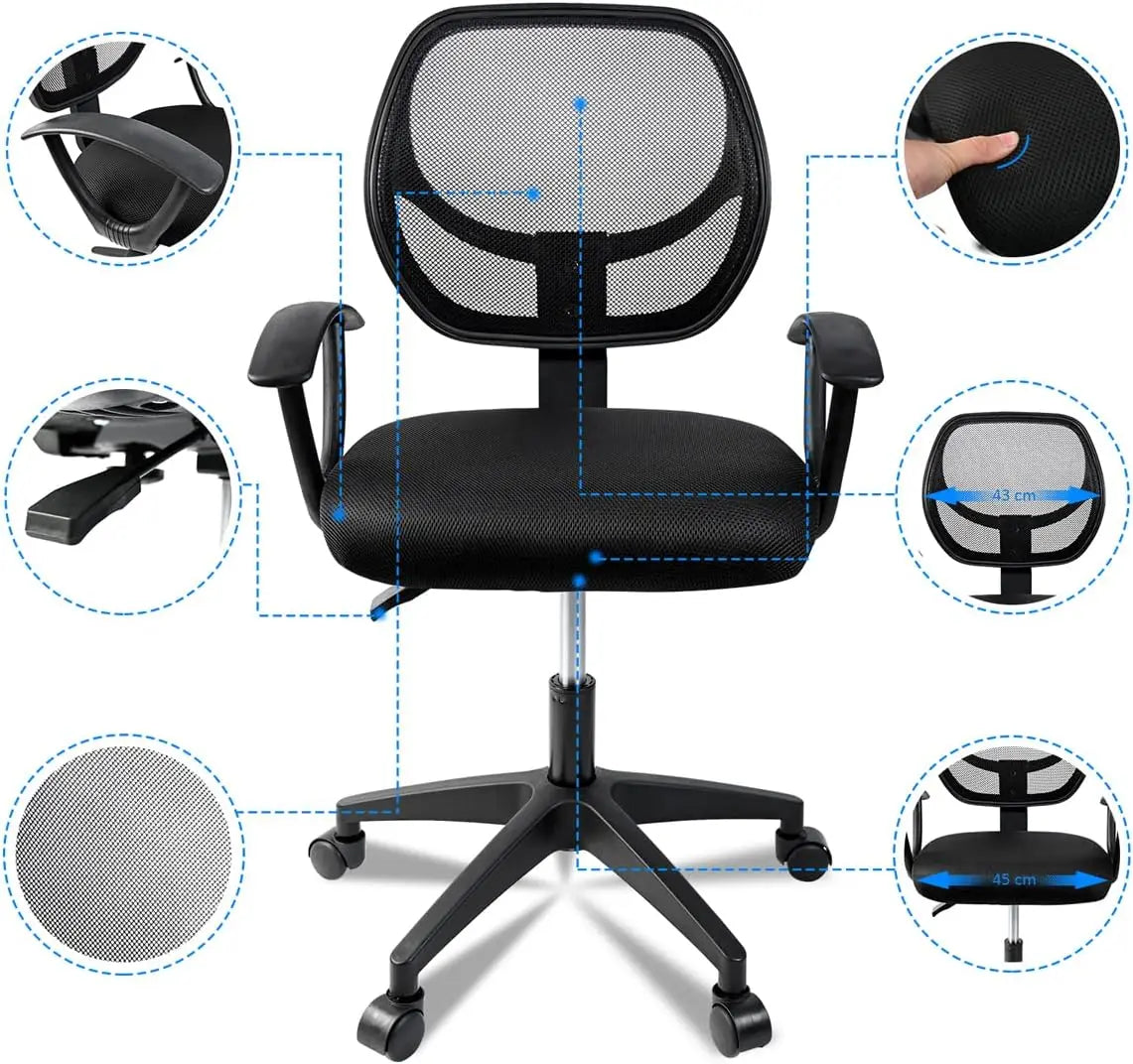 T-lovendo TLV-AM-OPC5 adjustable swivel office chair with armrest desk chair office chair