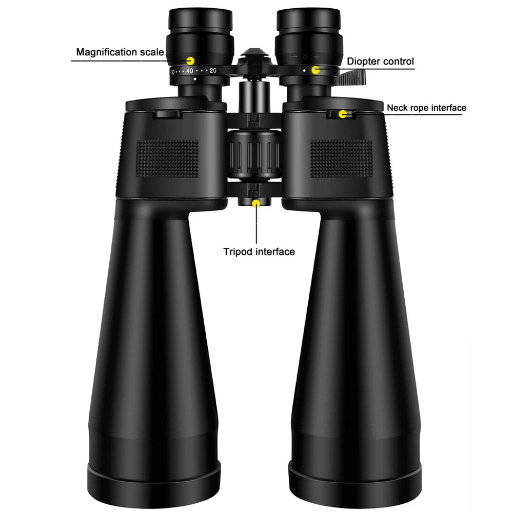 BORWOLF 20-60X70 Binoculars High Magnification  Long Range Zoom 60 Times  Hunting   Astronomical Telescope HD Professiona  Zoom