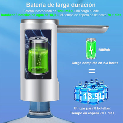 Electric Water Gallon Bottle Pump Automatic Water Dispenser Pump 19 Liters Foldable Desktop Water Bottle Pump H3 Rechargeable