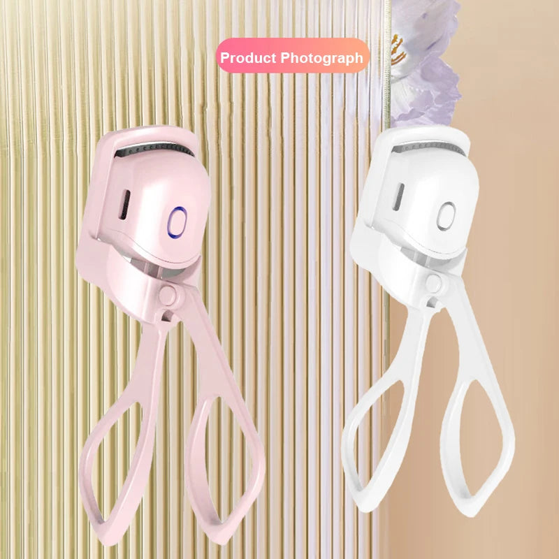 Electric Heated Eyelash Curler Eyelashes Curls Thermal Eyelash Curler Temperature Control Charging Mini Long Lasting Makeup Tool