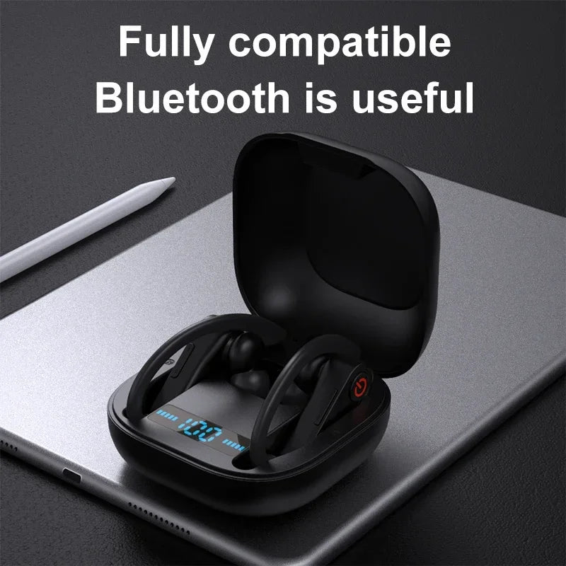 Q62 TWS Wireless Headphones HIFI Sound Bluetooth Earphone Noise Reduction Sport Headset IPX7 Waterproof Earbuds With Dual Mic