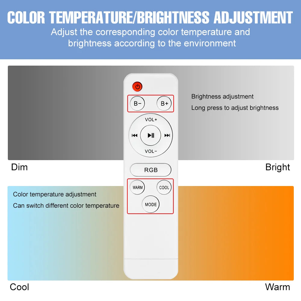 LED Ceiling Light Bluetooth Control 200W 300W RGB Smart Night Lighting Spotlight IR Remote Control Music Rhythm Led Chandelier