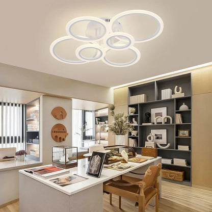 Modern LED chandelier with remote control home lighting ring ceiling chandelier living room bedroom lighting chandelier