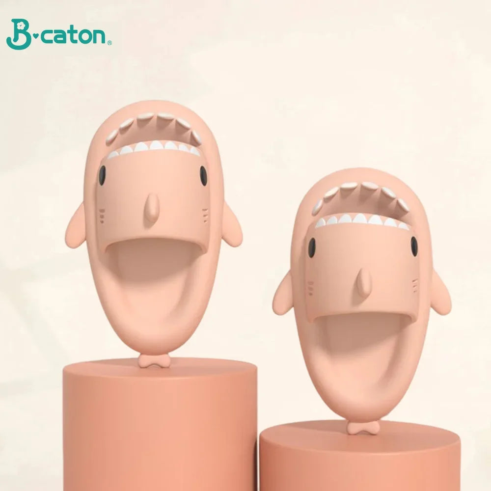 Children Slippers Shark Flip Flops Soft Sole Cartoon Slipper Women Man Bathroom Sandal EVA Non-slip Children Shoes Sandals