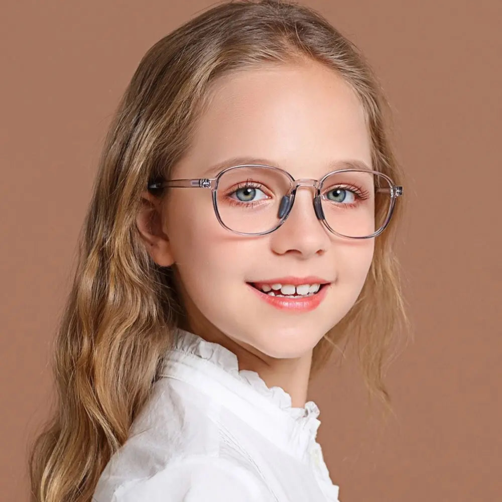 2024 New TR90 Anti Blue Light Glasses Plain Glasses Children Radiation Protection for Kid Computer Ultra Light Frame Eyeglasses