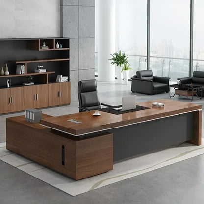 Luxury Office Table Desks Designer Ceo Executive Desk Manager L Shaped MDF Table New Modern Office Furniture Office Table