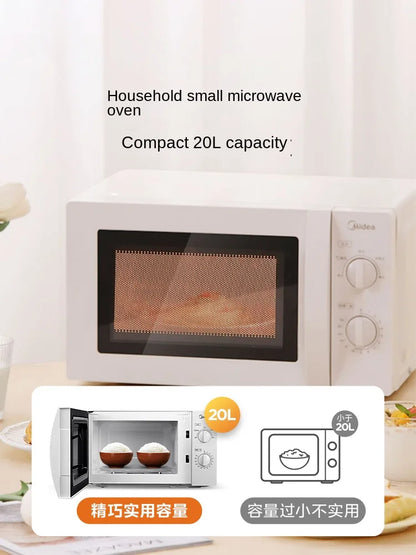 Midea 220V Microwave Oven Household Kitchen Home Appliances Small Sterilization Multifunctional Turntable Mechanical Knob