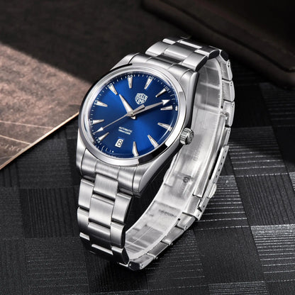 Roollstimi New Men's Mechanical Watches NH35A Luxury Automatic Watch For Men AR Coating Sapphire 10Bar BGW9 Luminous Wristwatch