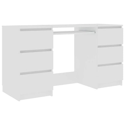 White Office Desk 140x50x77 cm Engineering Wood Nordic Study Table Pc Gamer Computer Desk Home Office Furniture