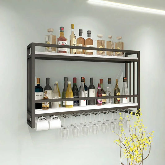 Restaurant Furniture Drink Showcase Industrial Bar Bar Liquor Storage Exterior Column Cabinet Wine Bottle Rack Farmhouse Drinks