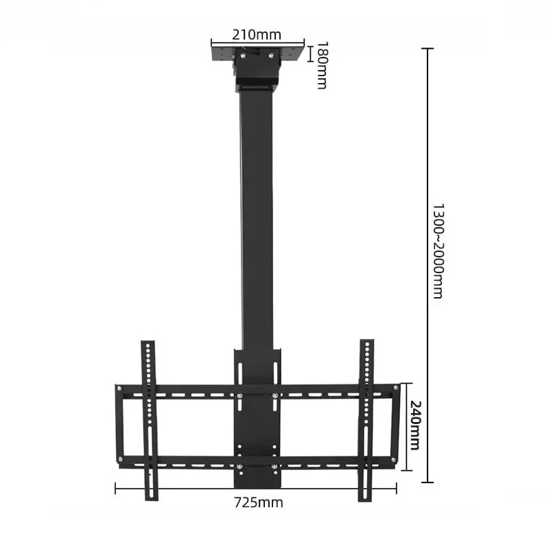 TV Ceiling LIFT Height Adjustable TV Mount Electric Lifting Support for 32~75" Motorized Vertical TV Floor Stand Arm DS700