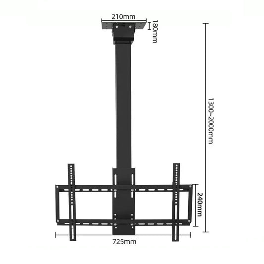 TV Ceiling LIFT Height Adjustable TV Mount Electric Lifting Support for 32~75" Motorized Vertical TV Floor Stand Arm DS700