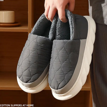 Bebealy Men Shoes Fur Women Slippers Winter House Shoes For Women Indoor Plush Warm Women Shoes 2024 Casual Home Shoes For Men