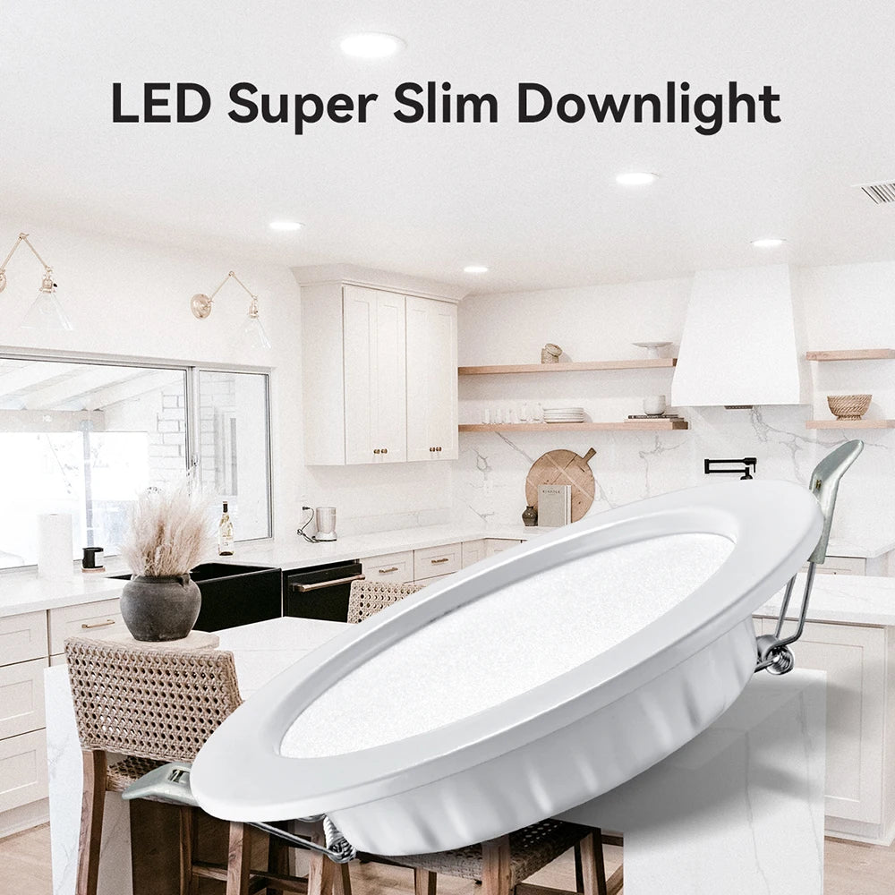 LED Downlight Recessed Ceiling Lamps 5W 7W 9W 12W 20W Cold/Warm White for Kitchen Living Room Cabinets Foyer Bar plafonniers