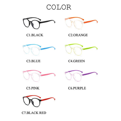 Blue Light Blocking Glasses for Kids Computer Glasses Silicone Frame Clear Lens Girl Boy Video Gaming Children Safety Eyewear