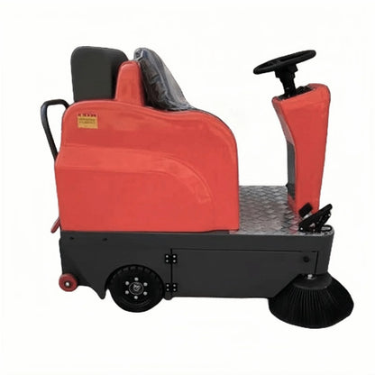 Industrial Ride On Battery Powered Farm Sweeper Large Park Road Cleaner Cold Water Machine