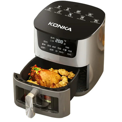 Konka visual air fryer fully automatic oven electric fryer household multi-function smart fritadeira eletrica air