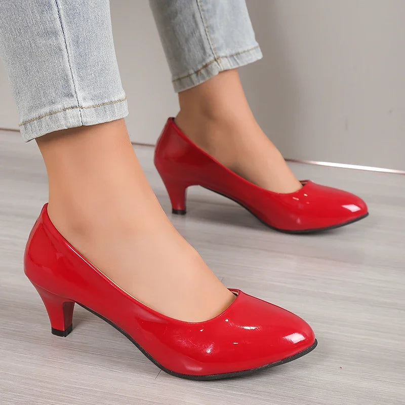 Women Pumps Nude Shallow Mouth Women Shoes Fashion Office Work Wedding Party Shoes Ladies Low Heel Shoes Shoes Soft Heels Women