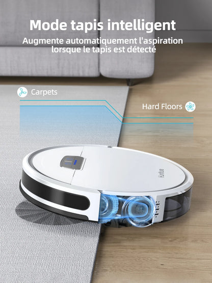 HONITURE Robot Vacuum Cleaner 4000Pa Smart Home Mop Sweeping & Dragging Integrated Self-Charging App&Remote&Voice Control