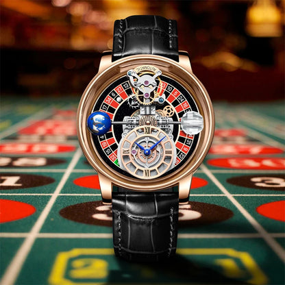 Jacob & Co Upgraded Version Pindu Russian Roulette Celestial Series Quartz Watch Men's Astronomical Casino Las Vegas Men's Watch