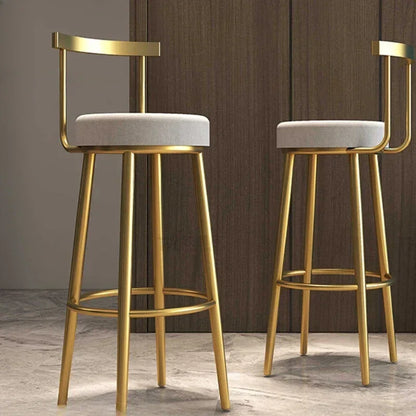 Wooden Chairs High Kitchen Stools Luxury Furniture Industrial Mid Century Chair Counter Stool Metal Floor Modern Bar Restaurant