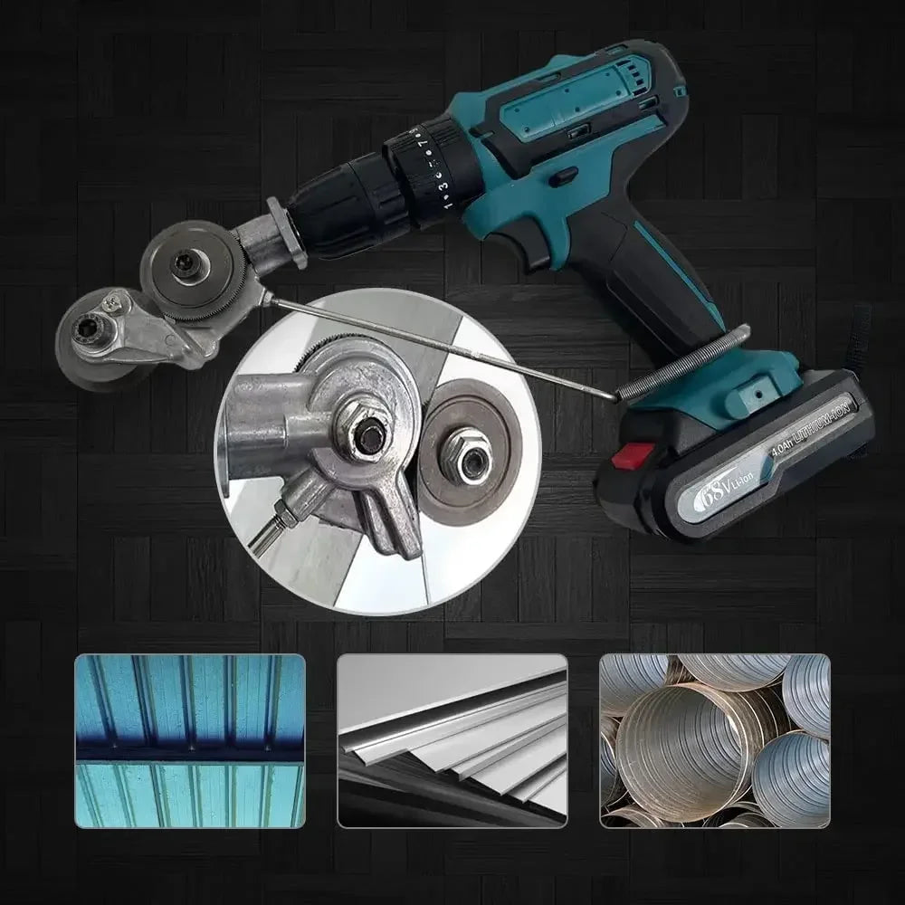 Electric Drill Plate Cutter Metal Sheet Cutter Free Cutting Tool Saw Cutter Plate Punch Scissors Alloy Metal Cutting Accessories