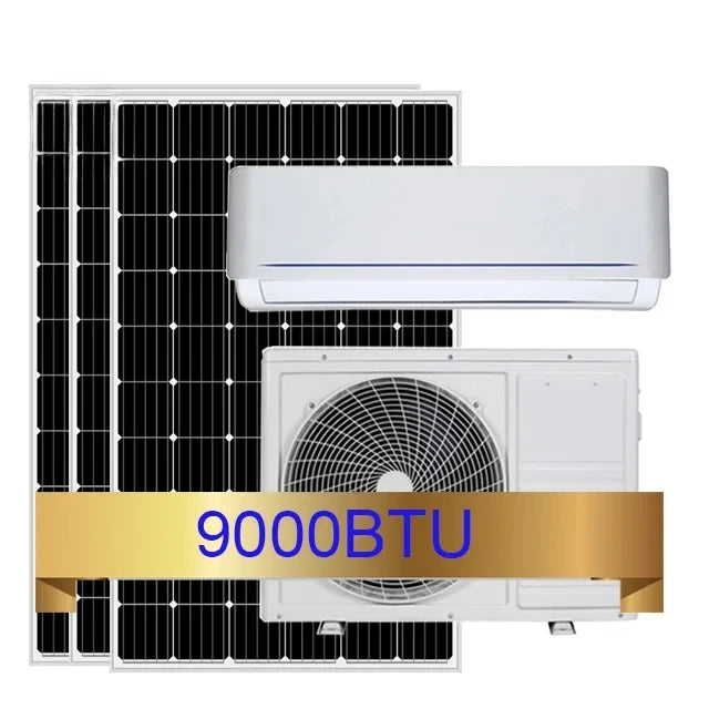 5000 W 18000 BTU 2 HP 1.5 TON 12000 BTU  1 TON SOLAR POWERED HYBRID AIR CONDITIONING SPLIT SOLAR AIR CONDITIONER