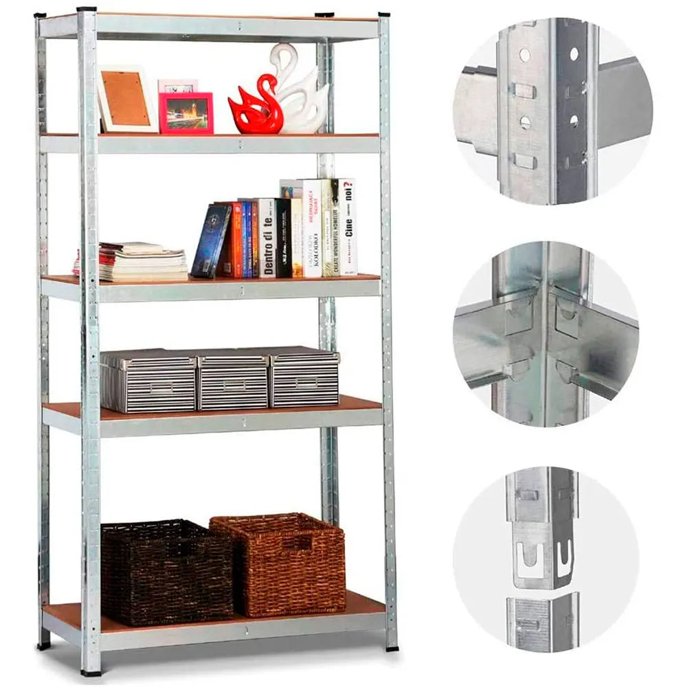 875kg galvanized metal shelf 5 shelves 180x90 40cm garage | Storage room | Storage | Local | Office